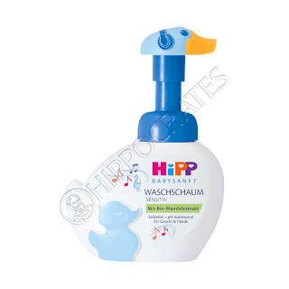 HIPP BabySanft Spumă cremoasă pentru față și mâini Ratusca Muzician HIPP BabySanft Spumă cremoasă pentru față și mâini Ratusca Muzician