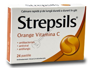 Strepsils orange vitamina C