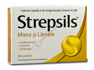 Strepsils miere si lamiie