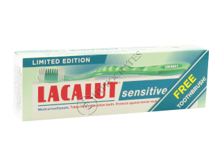 Pasta de dinti Lacalut Sensitive + periuta verde